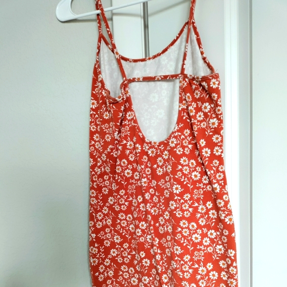 Forever 21 floral tank dress with open back size S - Picture 3 of 4